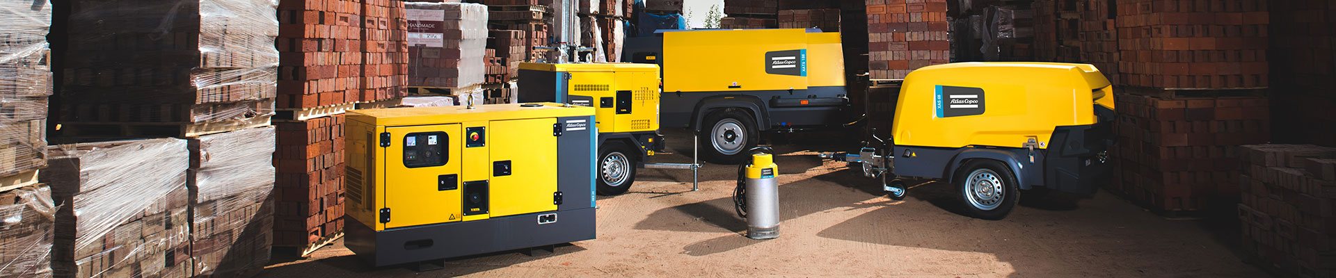 Atlas Copco equipment used on a construction site