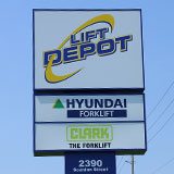Lift Depot building sign