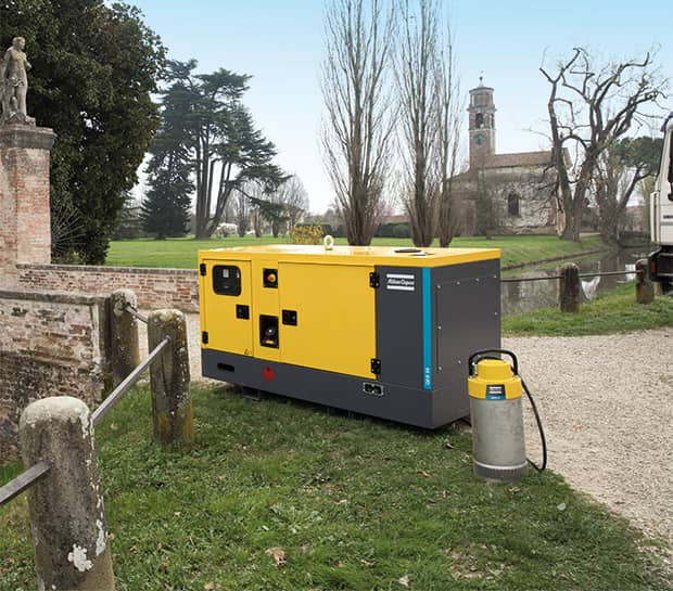 Magnum towable generator used in a park