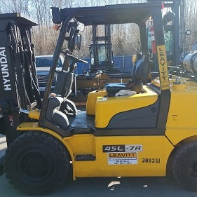 Used 2016 HYUNDAI 45L-7A Pneumatic Tire Forklift for sale in Tukwila Washington