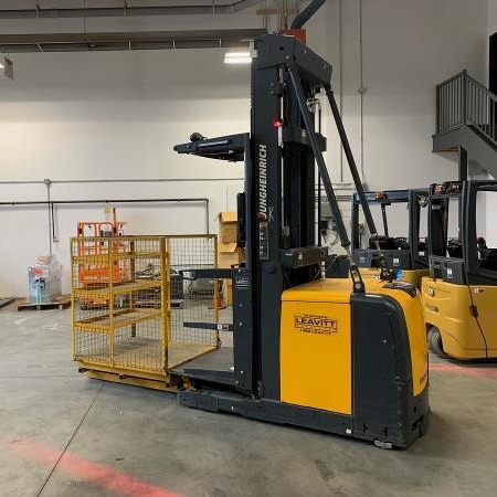 Used 2014 JUNGHEINRICH EKS 308 Narrow Aisle Forklift for sale in Red Deer Alberta