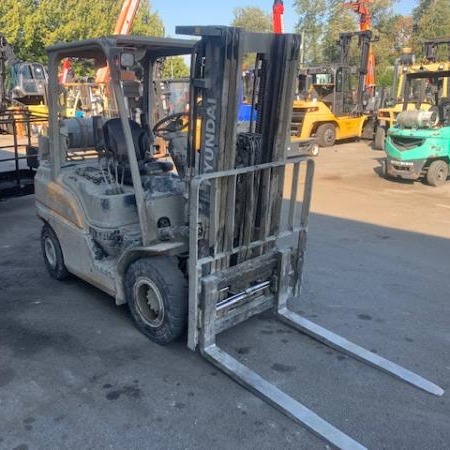 Used 2021 HYUNDAI 25L-9A Pneumatic Tire Forklift for sale in Langley British Columbia