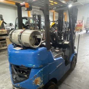 Used 2018 MITSUBISHI FGC25N Cushion Tire Forklift for sale in Langley British Columbia