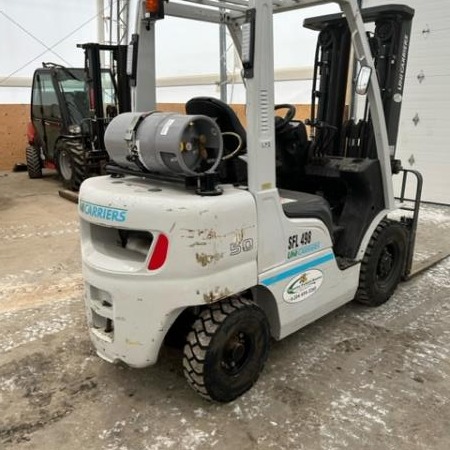 Used 2022 UNICARRIERS PFU50LP Pneumatic Tire Forklift for sale in Regina Saskatchewan