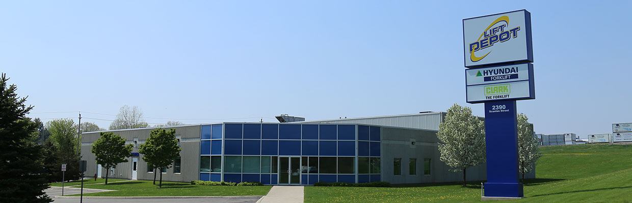 Lift Depot building and sign