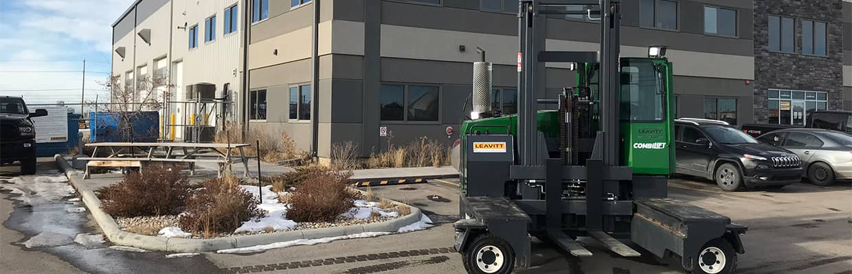 Combilift C-Series in front of a Leavitt Machinery branch