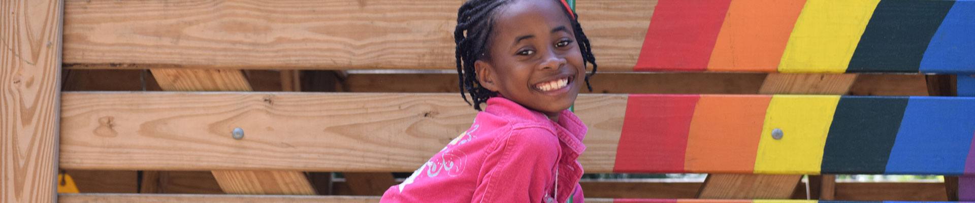 Haiti girl in the community