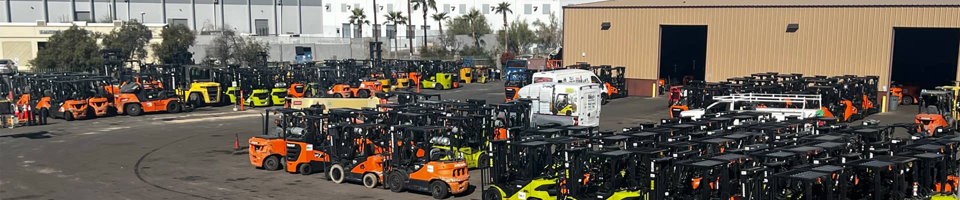 Leavitt Machinery Arizona Branch with equipment.