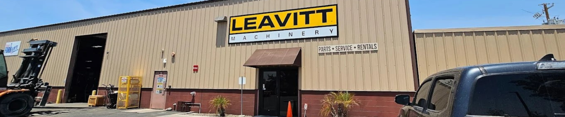 Leavitt Machinery Arizona Branch with equipment.
