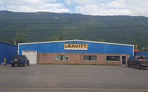 Leavitt Machinery branch in Sparwood