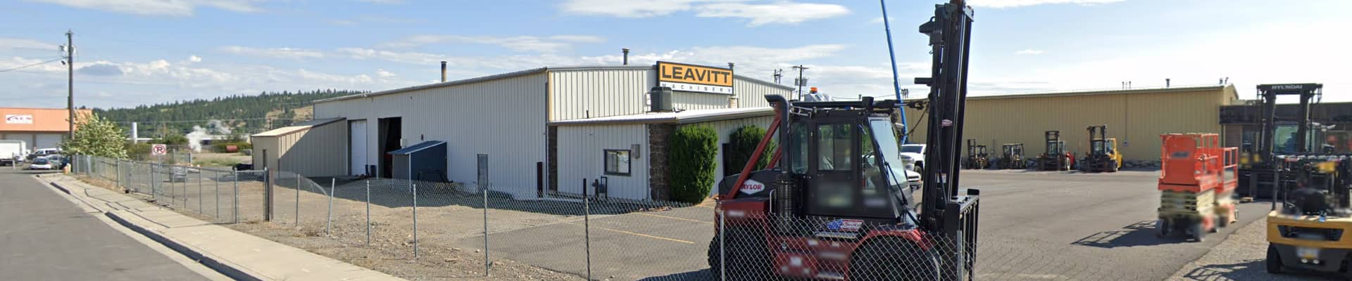 Outside the Leavitt Machinery Building