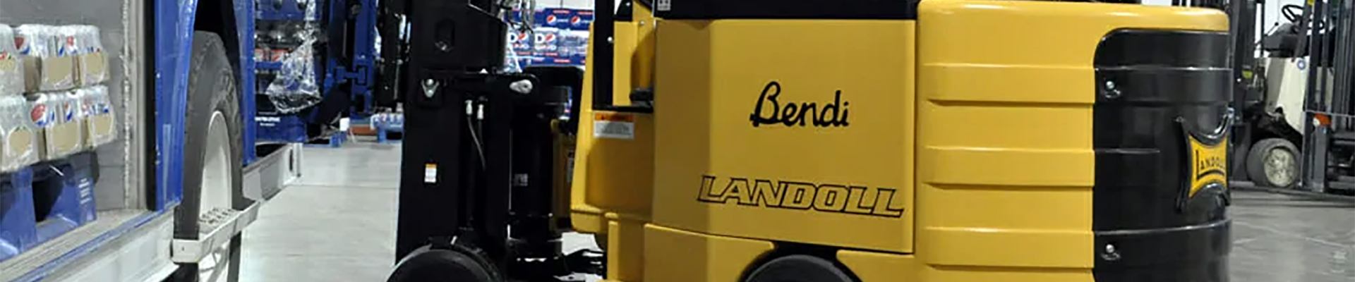 Bendi forklift in a warehouse