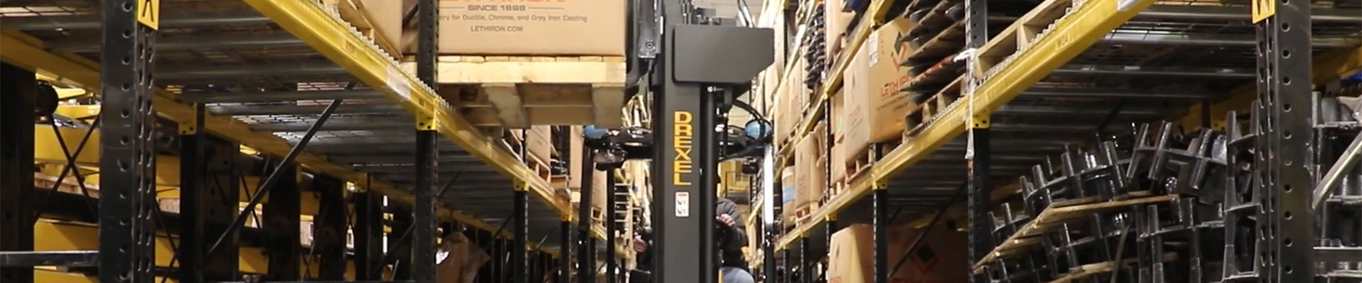 Drexel forklift in a warehouse