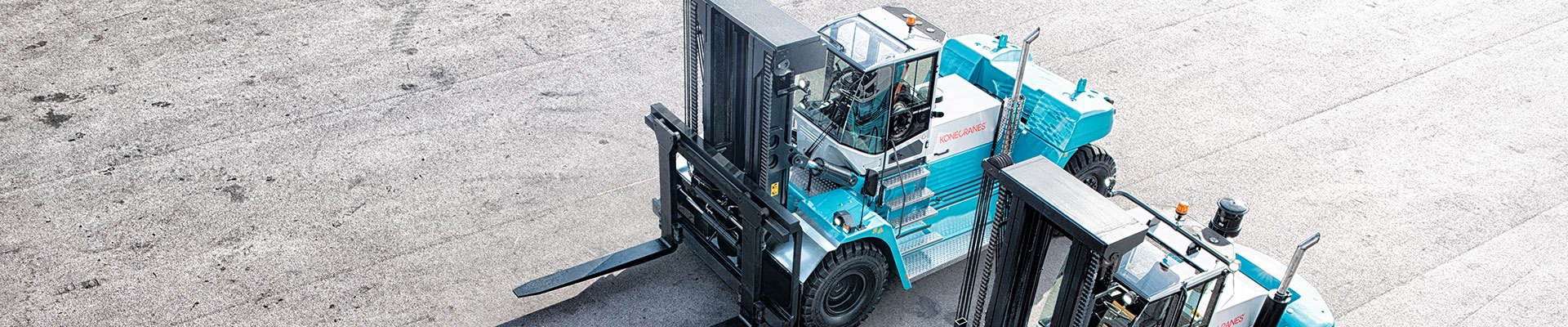 Konecranes forklift working in a yard