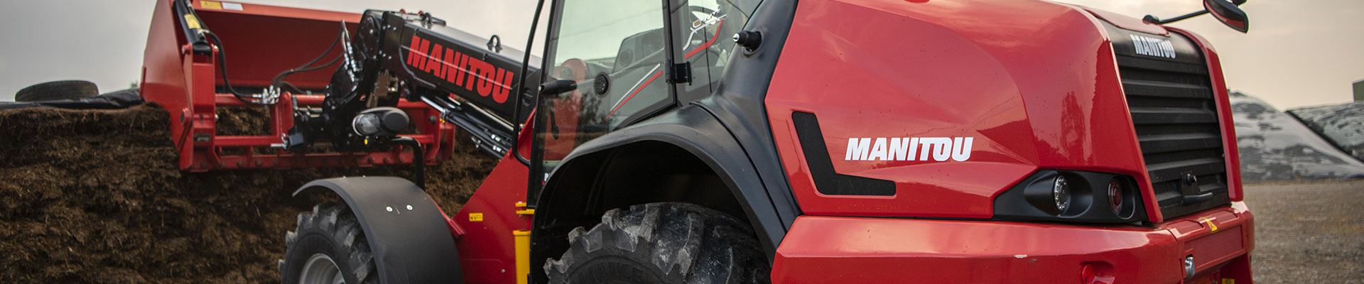 Wheel loader hauling dirt