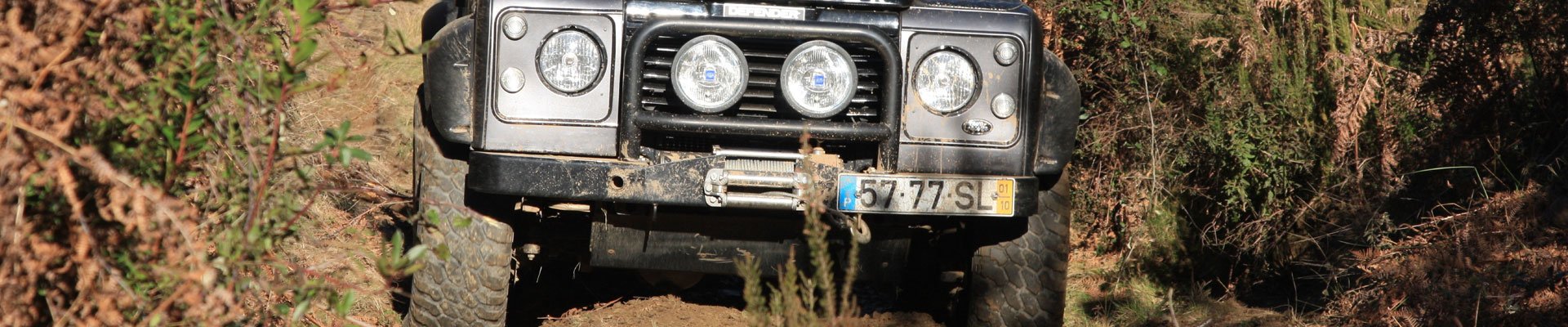 Four wheel drive training in a field