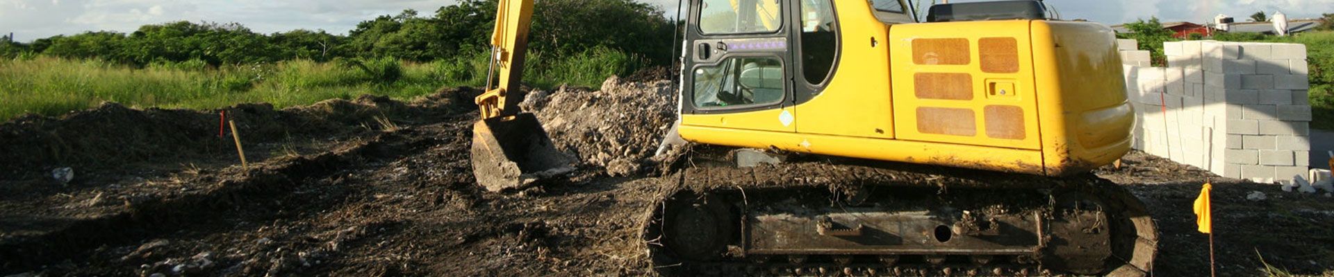 Training for ground disturbance on an excavator