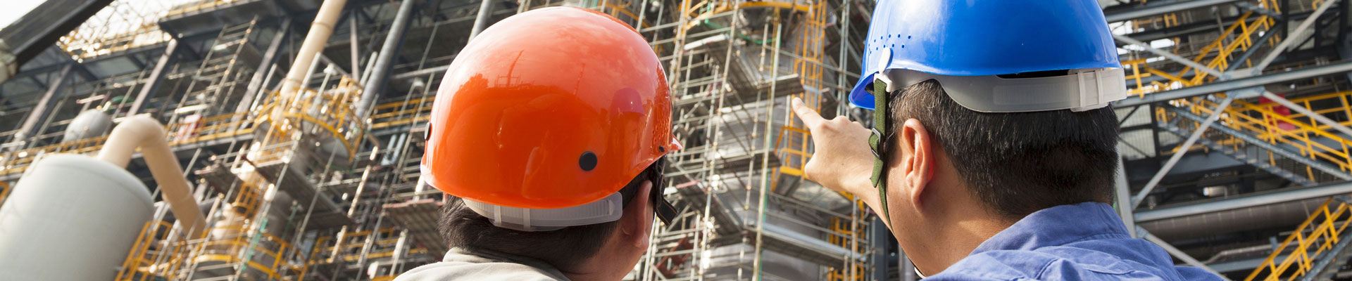 Health and safety training on a construction site