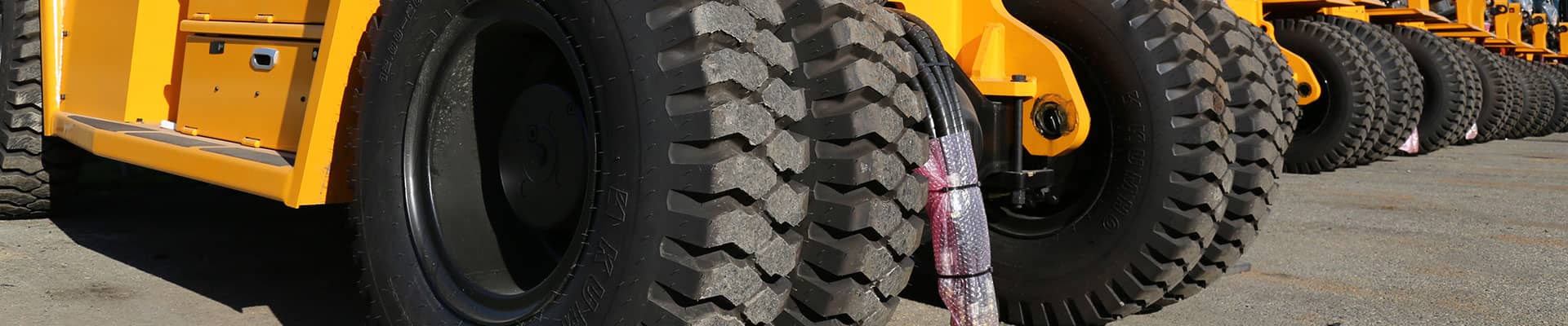 Forklift tires with Meritor parts