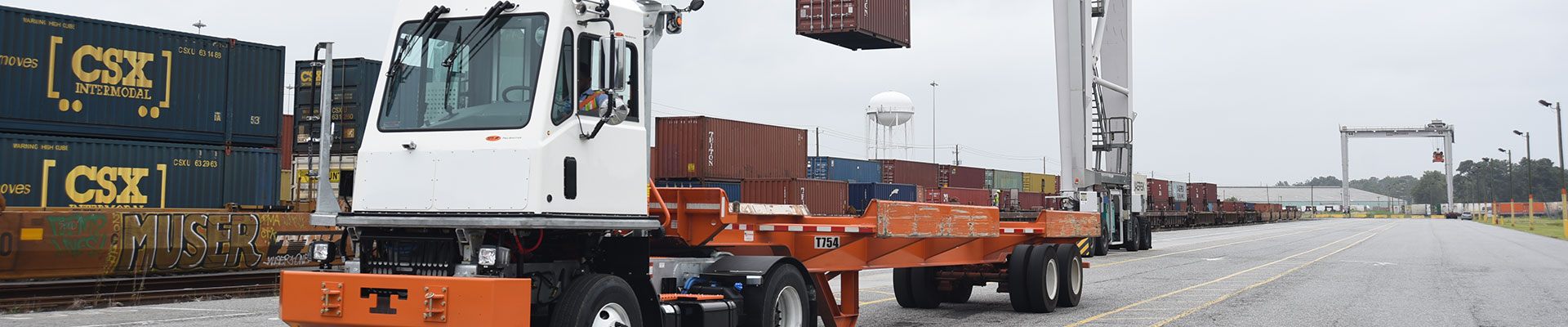 Parts for a Tico terminal tractor working in a port