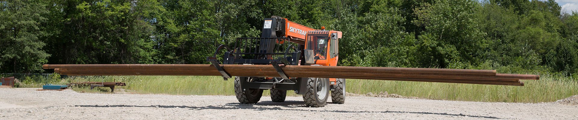 Telehandler pipe grapple attachment