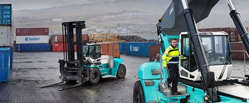 Konecranes intermodal equipment being used at a port