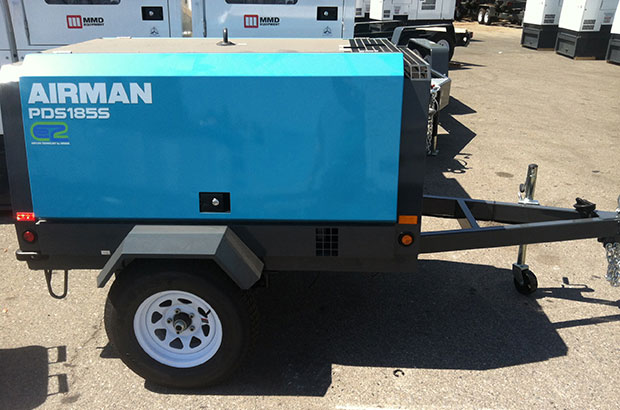 Airman Compressors working on a construction site