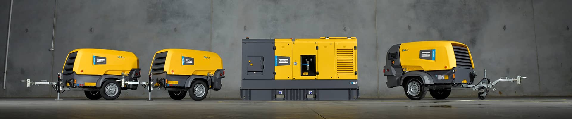 Atlas Copco equipment used on a construction site