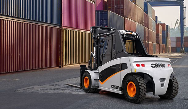 Carer A-Series electric forklift being used in the the intermodal industry