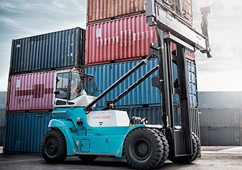 Konecranes container handler working at a port