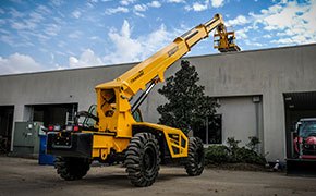 Pettibone Extendo telehandler working on a building