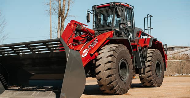 Taylor wheel loader on a work site