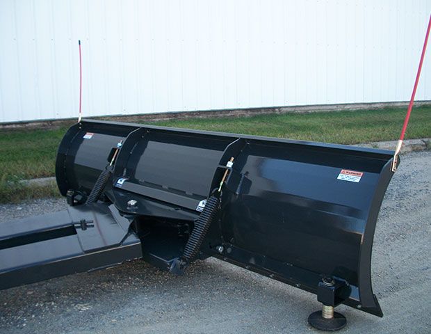 Snow plow attachment for a forklift