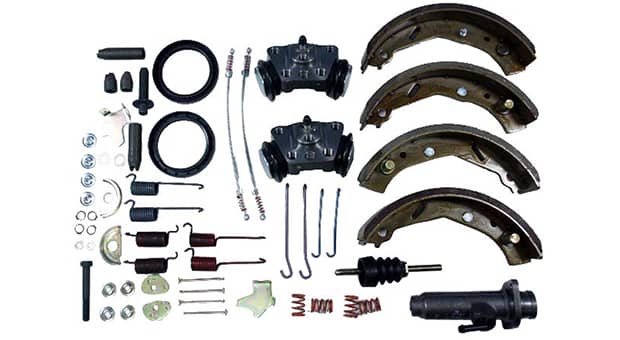 Group of forklift brake parts