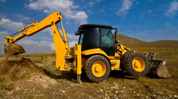 Operator training on backhoe for certification