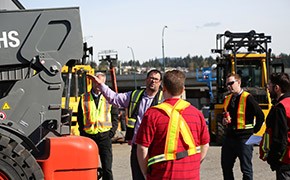 Leavitt Machinery training operators on a telehandlers and forklifts