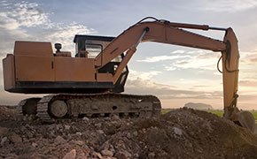 Training on an excavator