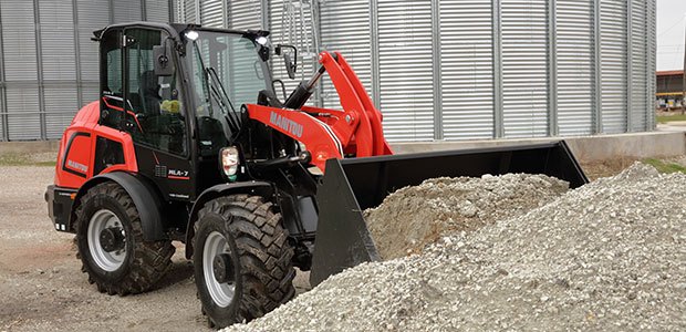 An operator training on a earthmoving wheel loader