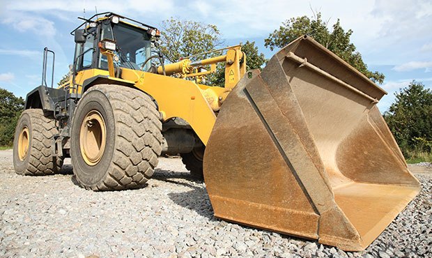 Wheel loader used for operator training