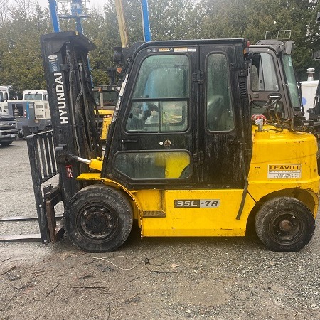 Used 2018 HYUNDAI 80D-9 Pneumatic Tire Forklift for sale in Langley British Columbia