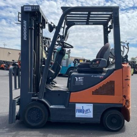 Used 2016 HYUNDAI 25LC-7A Cushion Tire Forklift for sale in Stratford Ontario